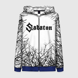 Толстовка на молнии женская SABATON, цвет: 3D-синий