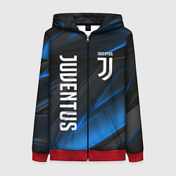 Толстовка на молнии женская JUVENTUS, цвет: 3D-красный