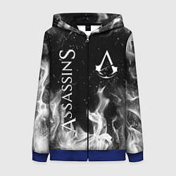 Толстовка на молнии женская ASSASSINS CREED, цвет: 3D-синий