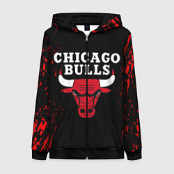 Женская толстовка на молнии CHICAGO BULLS