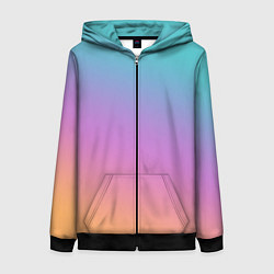 Женская толстовка на молнии Градиент