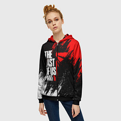 Толстовка на молнии женская THE LAST OF US II, цвет: 3D-черный — фото 2