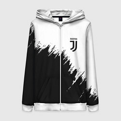 Толстовка на молнии женская JUVENTUS, цвет: 3D-белый