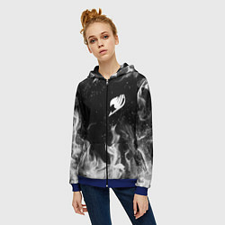 Толстовка на молнии женская FAIRY TAIL ХВОСТ ФЕИ, цвет: 3D-синий — фото 2