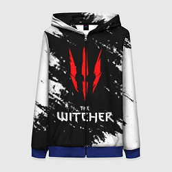 Толстовка на молнии женская The Witcher, цвет: 3D-синий