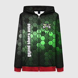 Толстовка на молнии женская GTA 5 ГТА 5, цвет: 3D-красный