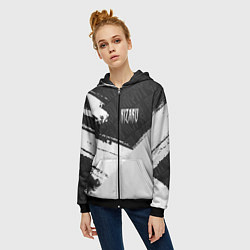 Толстовка на молнии женская KIZARU КИЗАРУ, цвет: 3D-черный — фото 2