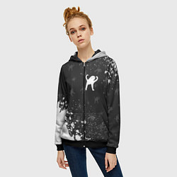 Толстовка на молнии женская ЪУЪ СЪУКА, цвет: 3D-черный — фото 2