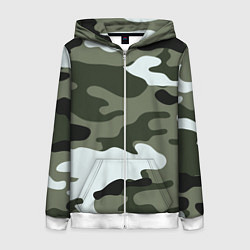 Женская толстовка на молнии Camouflage 2