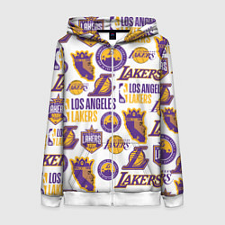 Женская толстовка на молнии LAKERS LOGO