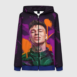 Толстовка на молнии женская Niletto, цвет: 3D-синий