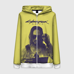 Женская толстовка на молнии Cyberpunk 2077