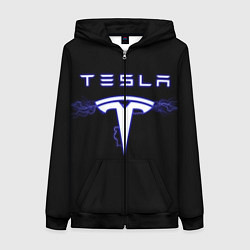 Женская толстовка на молнии TESLA