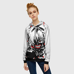 Толстовка на молнии женская ТОКИЙСКИЙ ГУЛЬ, цвет: 3D-черный — фото 2