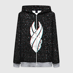 Толстовка на молнии женская DEAD SPACE МЁРТВЫЙ КОСМОС, цвет: 3D-меланж