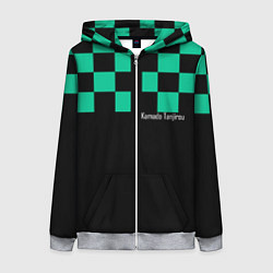 Женская толстовка на молнии Kamado Tanjirou Kimetsu no Yaiba