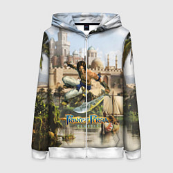 Толстовка на молнии женская Принц Персии классика, цвет: 3D-белый