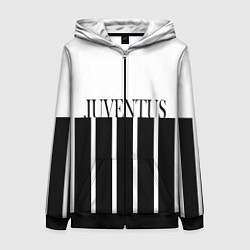 Женская толстовка на молнии Juventus Tee Black and White 202122