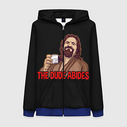 Женская толстовка на молнии The Dude Abides Lebowski