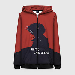 Толстовка на молнии женская Cowboy Bebop - Spike, цвет: 3D-черный