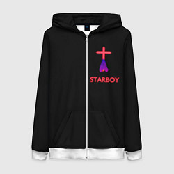 Толстовка на молнии женская STARBOY - The Weeknd, цвет: 3D-белый