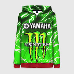 Толстовка на молнии женская YAMAHA X MONSTER SPORT, цвет: 3D-красный