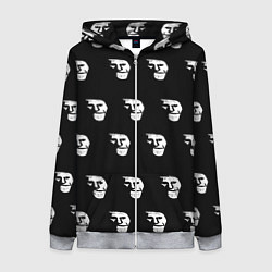 Женская толстовка на молнии Dark trollface