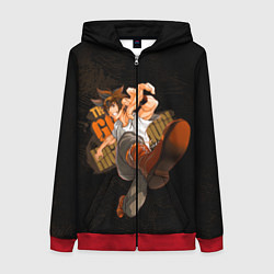 Женская толстовка на молнии Мори Джин Бог старшей школы