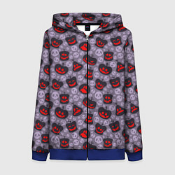 Женская толстовка на молнии Хэллоуин