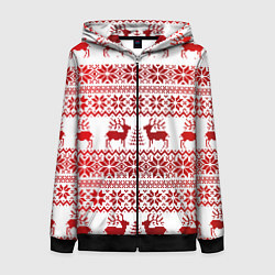 Женская толстовка на молнии Зимний лес