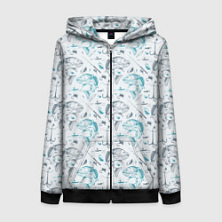 Женская толстовка на молнии Рыбалка