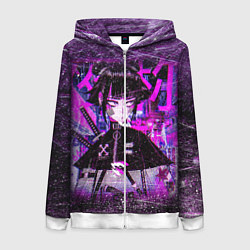 Женская толстовка на молнии Cyberpunk Samurai Anime