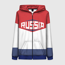 Женская толстовка на молнии Russia
