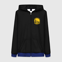 Толстовка на молнии женская GOLDEN STATE WARRIORS BLACK STYLE, цвет: 3D-синий