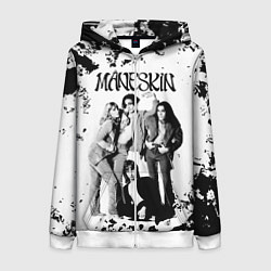 Женская толстовка на молнии Maneskin Монэскин, рок - группа