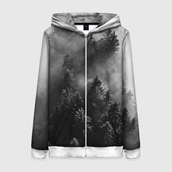 Женская толстовка на молнии МРАЧНЫЙ ЛЕС FOREST