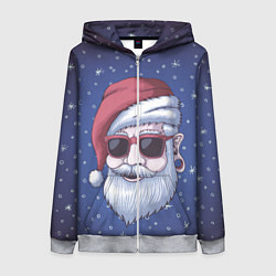 Женская толстовка на молнии САНТА ХИПСТЕР SANTA HIPSTER