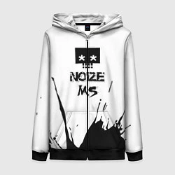 Толстовка на молнии женская Noize MC Нойз МС 1, цвет: 3D-черный