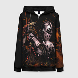 Женская толстовка на молнии Darkest Dungeon Fish and Bones