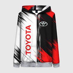 Толстовка на молнии женская Toyota Sport Auto, цвет: 3D-меланж
