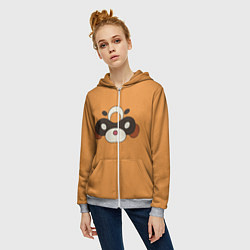 Толстовка на молнии женская Genshin Impact - Гоба, цвет: 3D-меланж — фото 2