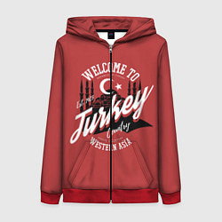 Женская толстовка на молнии Турция - Turkey
