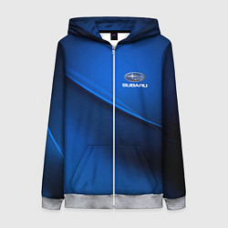 Женская толстовка на молнии Subaru sport