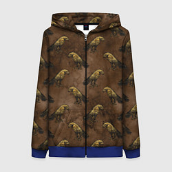 Женская толстовка на молнии Строгий ястреб