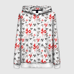 Женская толстовка на молнии Мантра ОМ АУМ