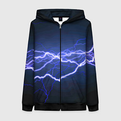 Толстовка на молнии женская Lightning Fashion 2025 Neon, цвет: 3D-черный