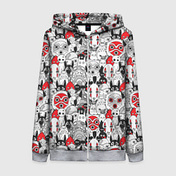 Женская толстовка на молнии Studio Ghibli Stars