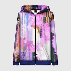 Женская толстовка на молнии Glitch art Fashion trend