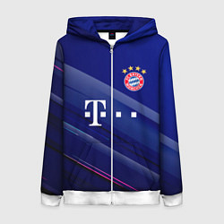 Женская толстовка на молнии Bayern munchen Абстракция