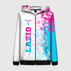 Женская толстовка на молнии Lazio neon gradient style: по-вертикали